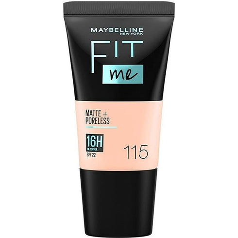 Maybelline Fit Me Matte & Poreless Foundation SPF22 18ml - 115 Ivory